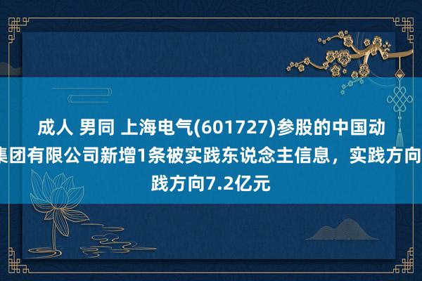 成人 男同 上海电气(601727)参股的中国动力工程集团有限公司新增1条被实践东说念主信息，实践方向7.2亿元