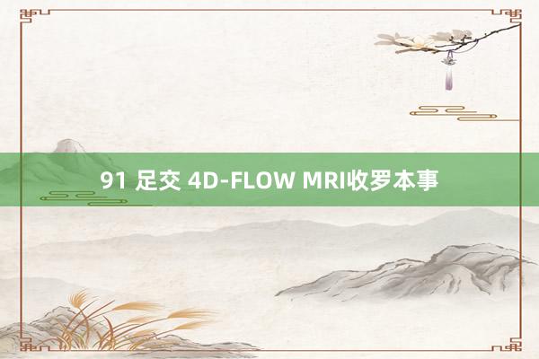 91 足交 4D-FLOW MRI收罗本事