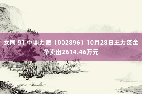 女同 91 中鼎力德（002896）10月28日主力资金净卖出2614.46万元